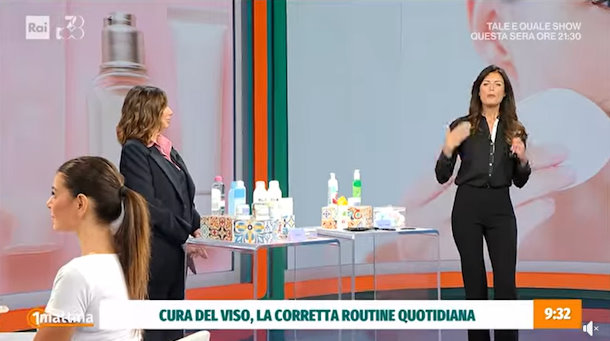 La cura del viso, la corretta routine quotidiana. La Dott.ssa Carrera su Unomattina